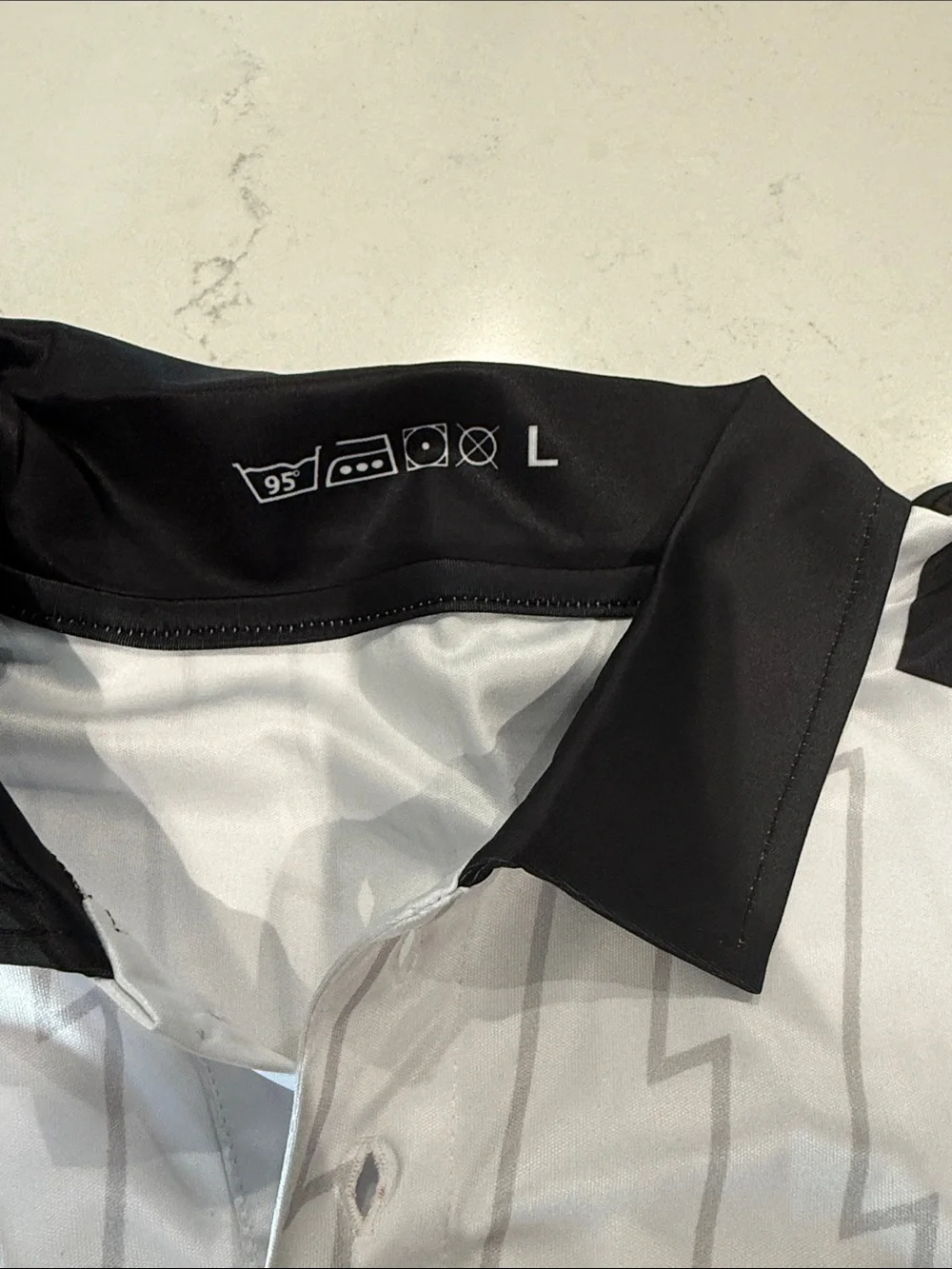 World Fitness Project Tour Stop Polo - White & Black - Picture 2 of 3